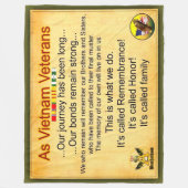 ALS VIETNAM VETERANS FLEECEDECKE (Vorderseite)