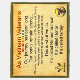 ALS VIETNAM VETERANS FLEECEDECKE