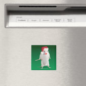 Als Weihnachtsmann verkleidete Maus Magnet (In Situ (Geschirrspüler))