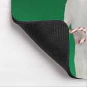 Als Weihnachtsmann verkleidete Maus Mousepad (Ecke)