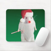 Als Weihnachtsmann verkleidete Maus Mousepad (Mit Mouse)