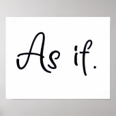 Als wenn poster (Vorne)