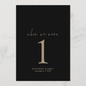 Als wir alt waren Foto Hochzeitstisch ohne Schwarz Karte (Vorderseite)