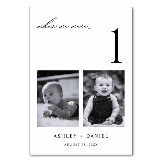 Als wir alt waren Foto Tischnummer (Vorderseite)