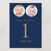 Als wir alt waren Fotos Hochzeitstisch ohne Navy G Einladung (Rückseite)