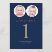 Als wir alt waren Fotos Hochzeitstisch ohne Navy G Einladung (Vorderseite)