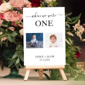 Als wir alt waren Modernes Hochzeitsempfang Party Tischnummer