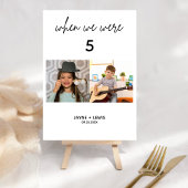 Als wir älter waren, gab es Zeichen für die Tischn Tischnummer