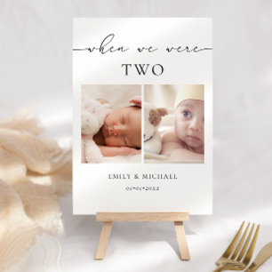 Als wir älter waren, unterzeichnete die Tischnumme Tischnummer