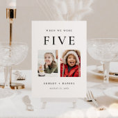 Als wir Altersfoto-Tischnummer waren Einladung