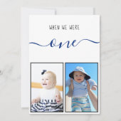 Als wir eine große Tischnummer mit Kindern-Fotos w (Rückseite)