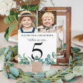 Als wir Foto Eukalyptus Wedding Table # Signieren Einladung