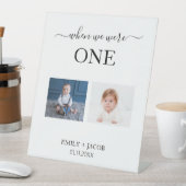 Als wir Minimalistische Hochzeitsstimmung hatten Sockelschild (In Situ)