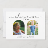 Als wir Tischnummer für Kinderfotos waren (Vorderseite)