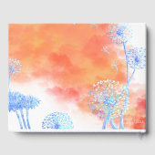 Als wir zu uns wurden Dandelion und Aquarellwolken Gästebuch (Rückseite)