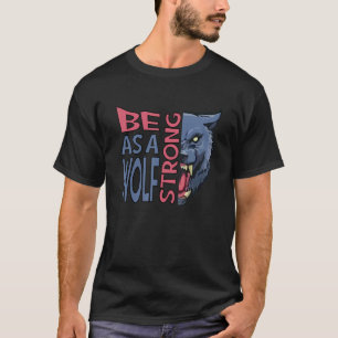 Als Wolf Retro Vintager 60er 70er Tier stark sein T-Shirt