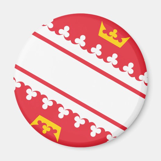 Alsace Flag Magnet (Vorne)