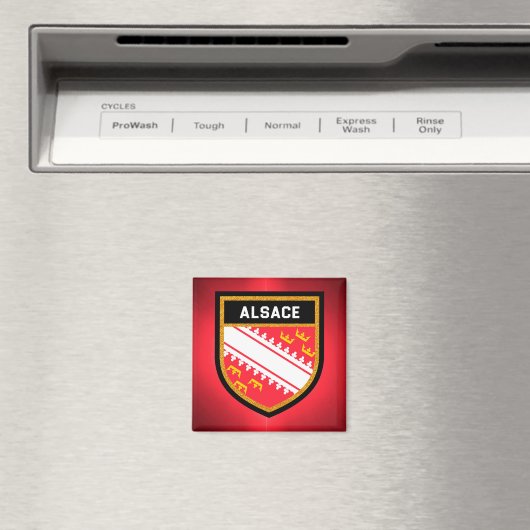 Alsace Flag Magnet (In Situ (Geschirrspüler))
