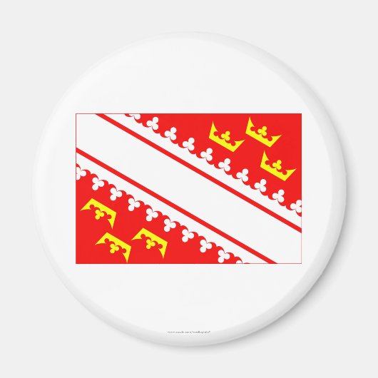 Alsace-Flagge Magnet (Vorne)