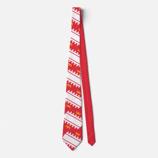 Alsace flagge Neck Tie Krawatte (Vorderseite)