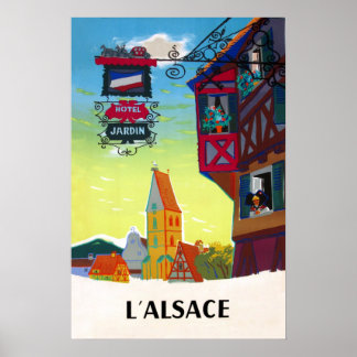 Alsace Travel Poster
