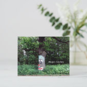 Alsager Tree mit Gesichtskarte Postkarte (Stehend Vorderseite)