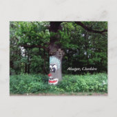 Alsager Tree mit Gesichtskarte Postkarte (Vorderseite)