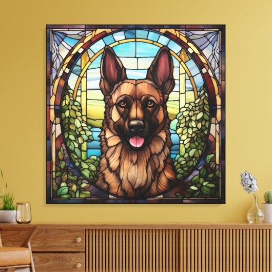 Alsatian Hund Leinwand Art (Insitu (Wohnzimmer))