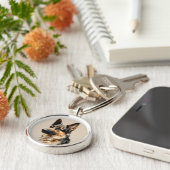 Alsation German Shepard Dog Art Design  Schlüsselanhänger (Seite)