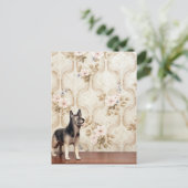 Alsationshund Postkarte (Stehend Vorderseite)