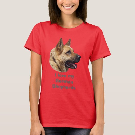 Alsatischer Schäferhund T-Shirt (Vorderseite)