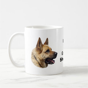 Alsatisches Schäferhundportrait Kaffeetasse