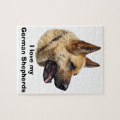 Alsatisches Schäferhundportrait Puzzle (Horizontal)