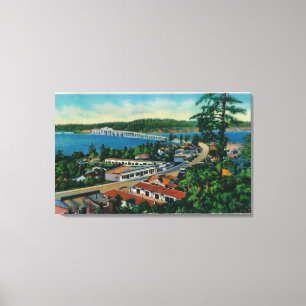 Alsea Bucht-Brücke in Waldport, Oregon Leinwanddruck