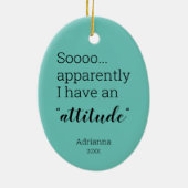 Also, anscheinend habe ich eine lustige Keramik O Ornament (Hinten)