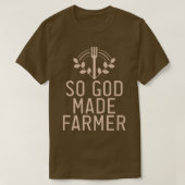 Also baute Gott Bauer Farm Lover Farm T-Shirt (Design vorne)