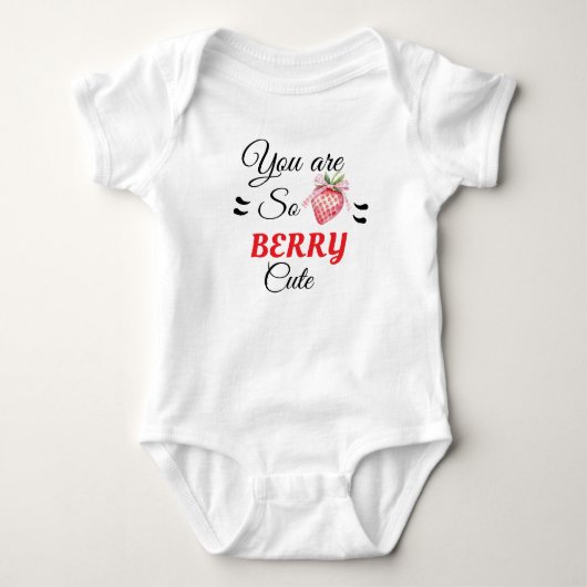 Also, Beere niedlich! Baby Strampler (Vorderseite)