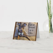 ALSO BEREIT ZU SAGEN *NUR CHRISTMAS* KLEINE KRAWAT KARTE (Vorderseite)