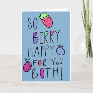 Also Berry Happy für Sie Hochzeit/Baby-Karte Karte