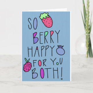 Also Berry Happy für Sie Hochzeit/Baby-Karte Karte