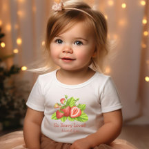 Also Berry liebte Baby Kleinkind T - Shirt Erdbeer