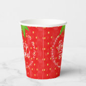 Also Berry Sweet Strawberry Birthday Pappbecher (Rechts)