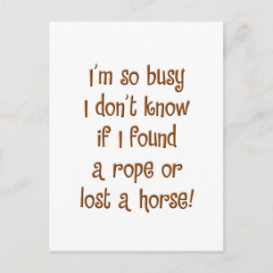 Also beschäftigt! postkarte