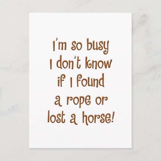 Also beschäftigt! postkarte (Vorderseite)