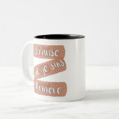 ALSO BIN ICH KRANKENSCHWESTER - WORTSPIELE ZWEIFARBIGE TASSE (Vorderseite Links)