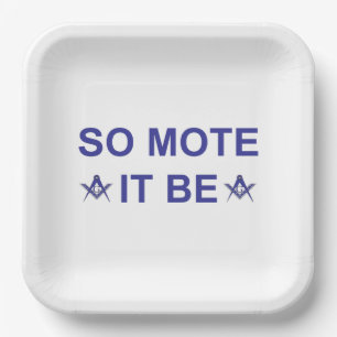 Also bitte. pappteller