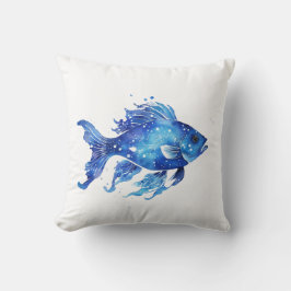 Also Blau Fisch Klein Kissen