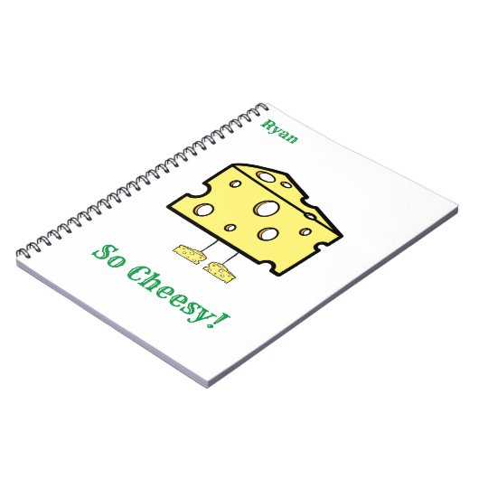 Also Cheesy Wrapping Paper Notebook Notizblock (Linke Seite)