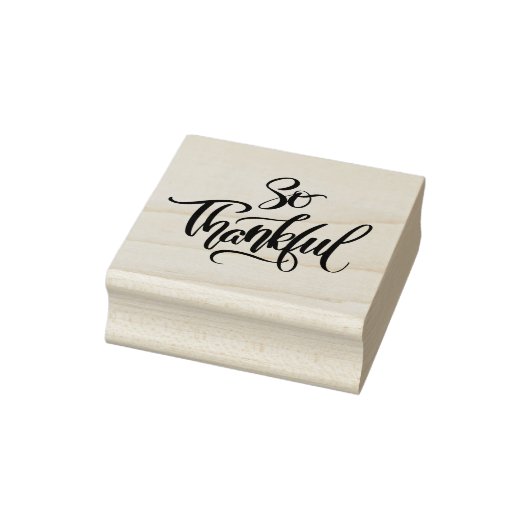 Also, dankbare Pinselkalligraphie Gummistempel (Stempel)