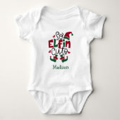 Also Elfin Niedlich Personalisierter Name Elf Weih Baby Strampler (Vorderseite)